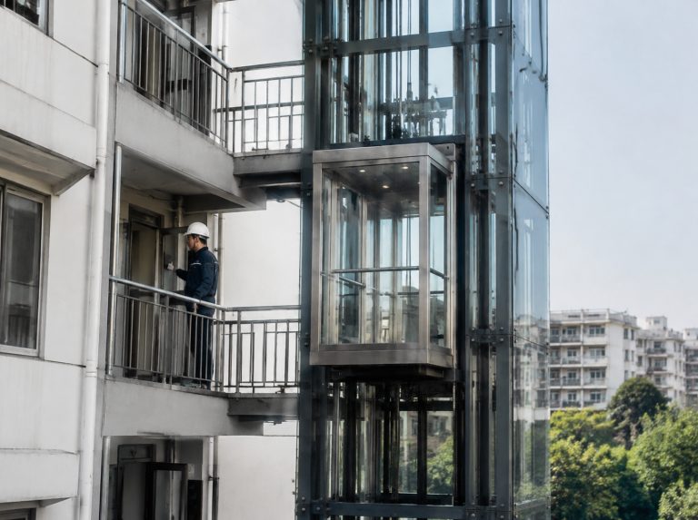 阿里地区旧楼加建观光电梯